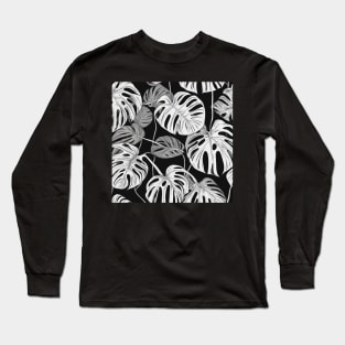 Monstera Print Long Sleeve T-Shirt